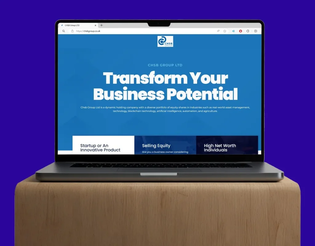 CHSB Group website design