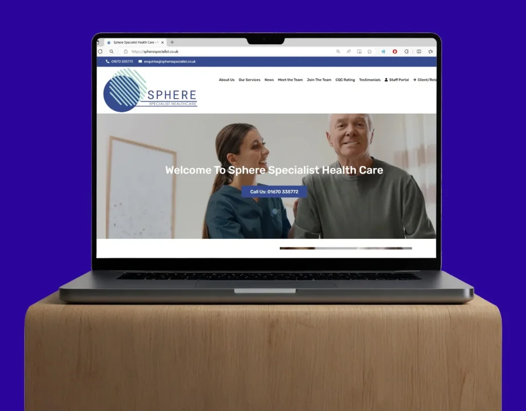Sphere Specialists website design