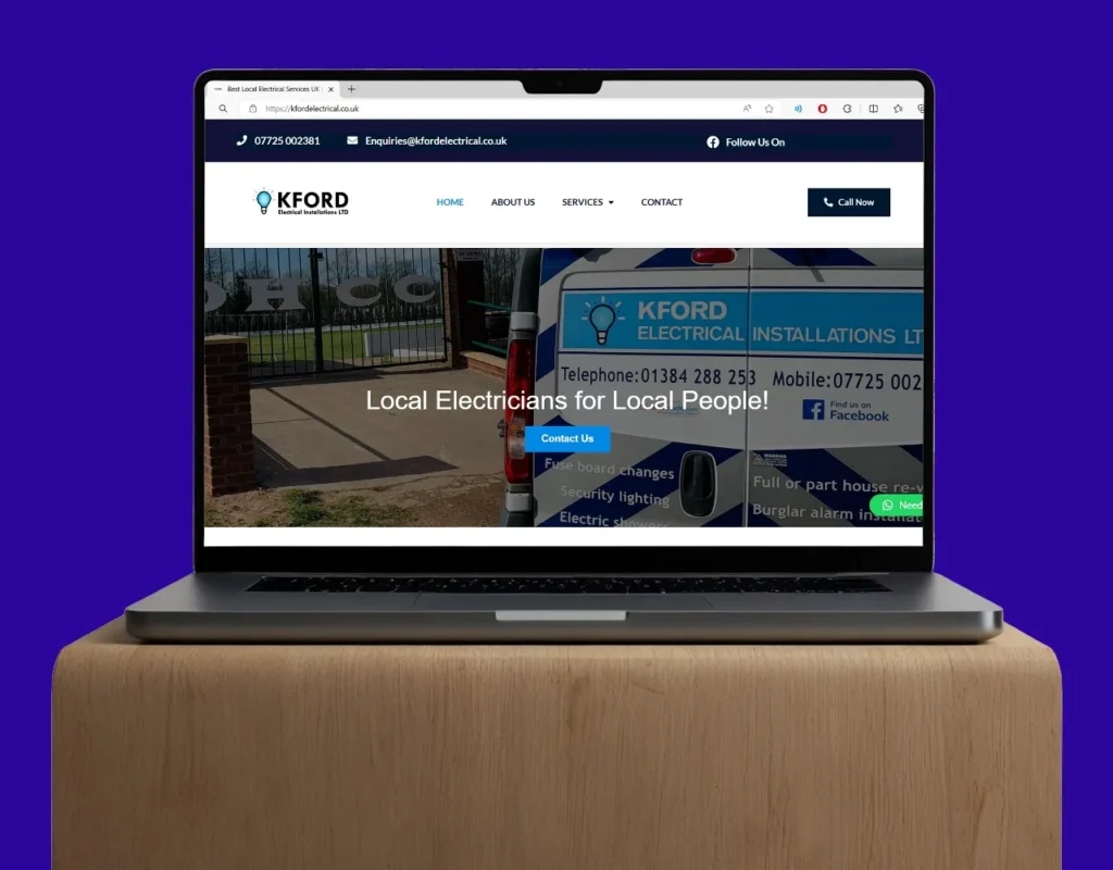KFord Electrical website design