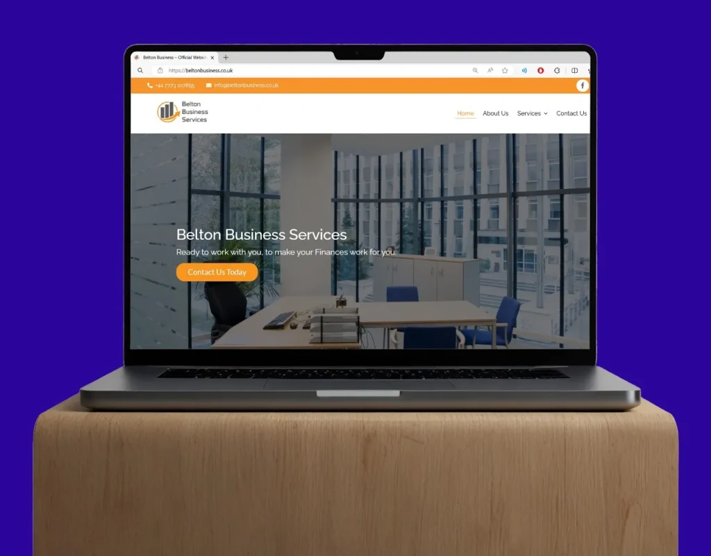 Belton Business Services website design